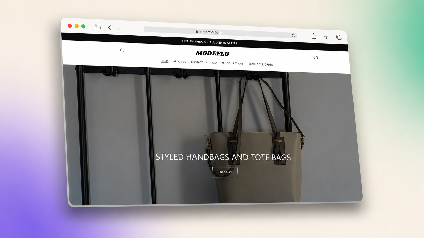 Modeflo website preview